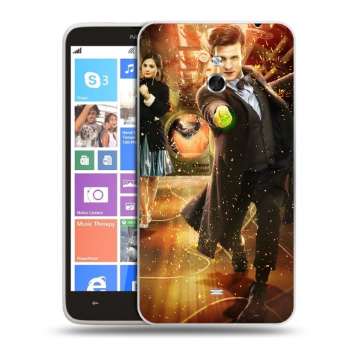 Дизайнерский пластиковый чехол для Nokia Lumia 1320 Доктор Кто