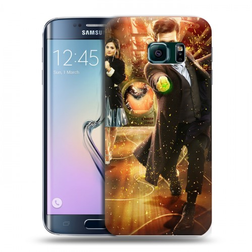 Дизайнерский пластиковый чехол для Samsung Galaxy S6 Edge Доктор Кто