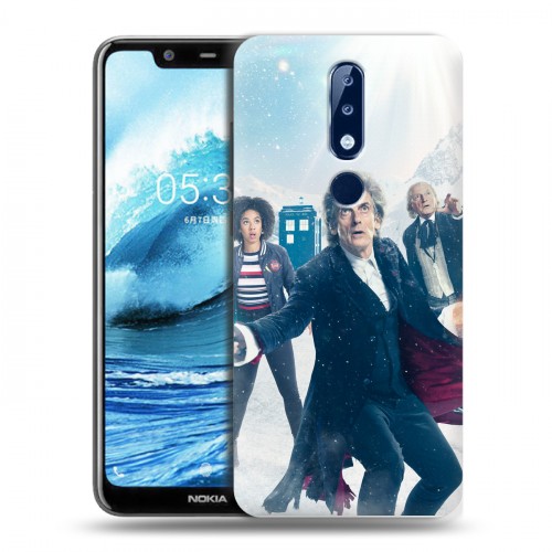 Дизайнерский пластиковый чехол для Nokia 5.1 Plus Доктор Кто