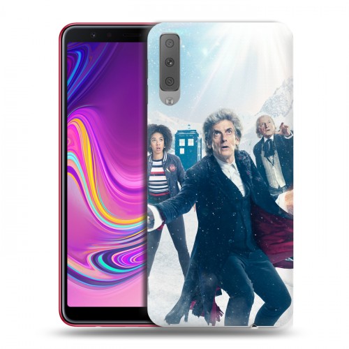 Дизайнерский силиконовый с усиленными углами чехол для Samsung Galaxy A7 (2018) Доктор Кто