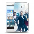 Дизайнерский пластиковый чехол для Huawei Ascend D2 Доктор Кто