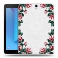 Дизайнерский силиконовый чехол для Samsung Galaxy Tab S3 Цветочный арт-деко