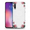 Дизайнерский силиконовый с усиленными углами чехол для Xiaomi Mi9 Цветочный арт-деко