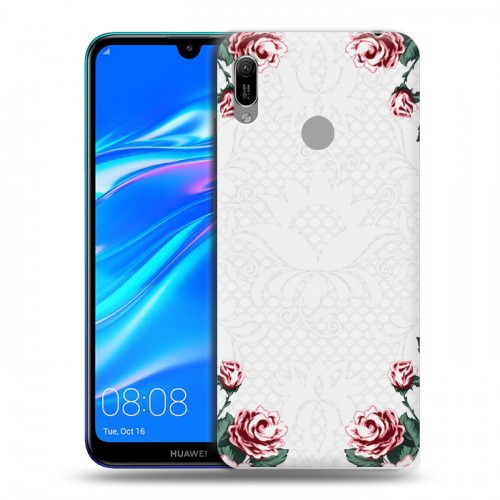 Дизайнерский пластиковый чехол для Huawei Y6 (2019) Цветочный арт-деко