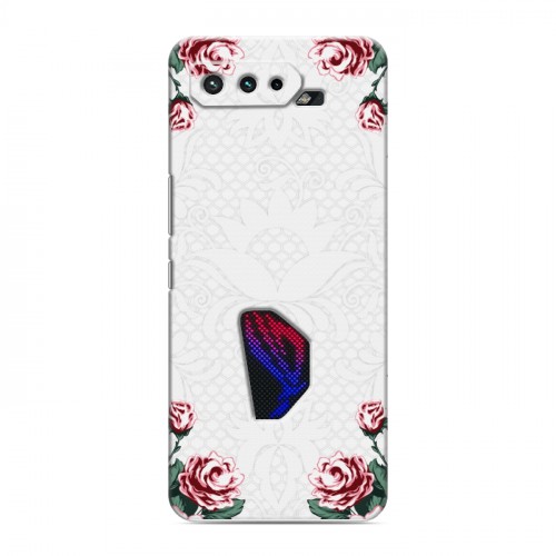 Дизайнерский силиконовый чехол для ASUS ROG Phone 5 Цветочный арт-деко