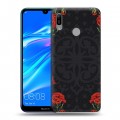 Дизайнерский пластиковый чехол для Huawei Y6 (2019) Цветочный арт-деко