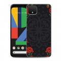 Дизайнерский пластиковый чехол для Google Pixel 4 Цветочный арт-деко