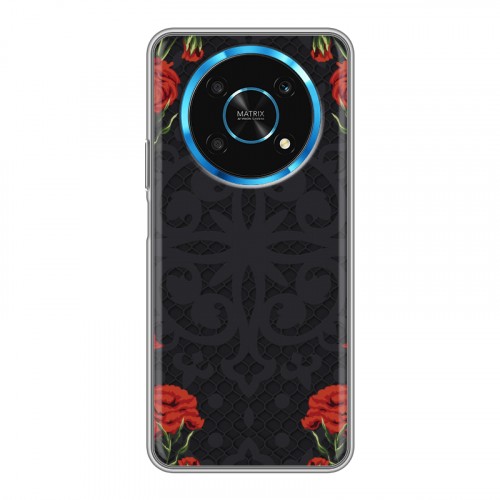 Дизайнерский силиконовый чехол для Huawei Honor Magic 4 Lite 5G Цветочный арт-деко