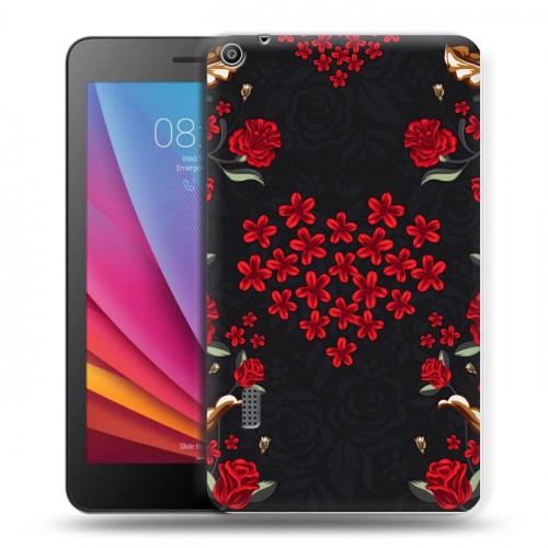 Дизайнерский силиконовый чехол для Huawei MediaPad T3 7 Цветочный арт-деко