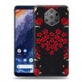 Дизайнерский силиконовый чехол для Nokia 9 PureView Цветочный арт-деко