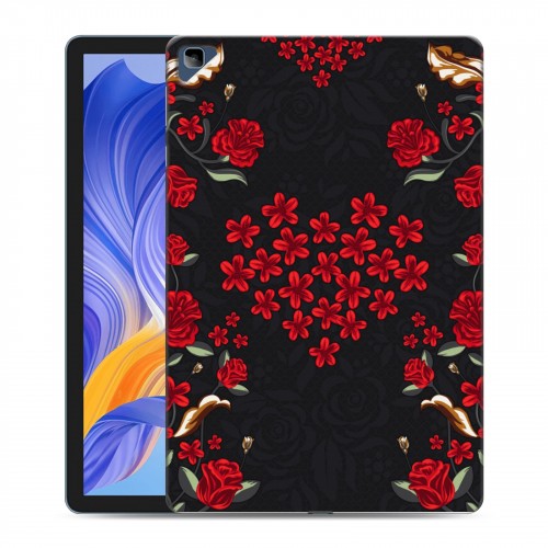 Дизайнерский силиконовый с усиленными углами чехол для Huawei Honor Pad X8 Цветочный арт-деко