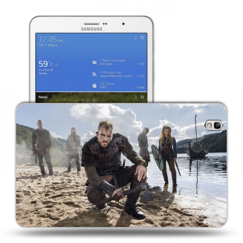 Дизайнерский силиконовый чехол для Samsung Galaxy Tab Pro 8.4 Викинги
