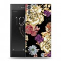 Дизайнерский пластиковый чехол для Sony Xperia XZs Цветочный арт-деко