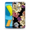 Дизайнерский пластиковый чехол для Huawei Honor 9 Lite Цветочный арт-деко