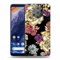 Дизайнерский силиконовый чехол для Nokia 9 PureView Цветочный арт-деко