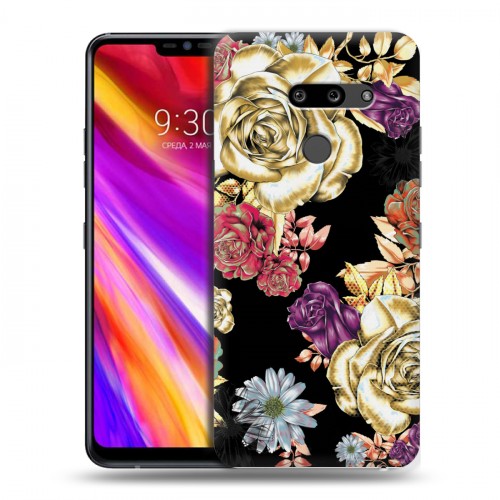 Дизайнерский пластиковый чехол для LG G8 ThinQ Цветочный арт-деко