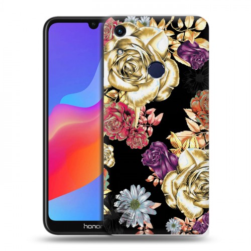 Дизайнерский пластиковый чехол для Huawei Honor 8A Цветочный арт-деко
