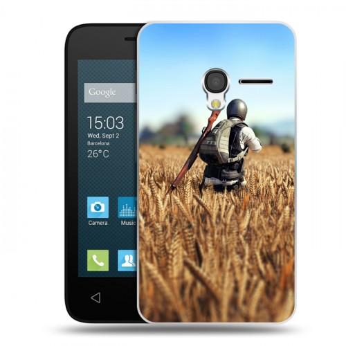 Дизайнерский пластиковый чехол для Alcatel One Touch Pixi 3 (4.0) PLAYERUNKNOWN'S BATTLEGROUNDS