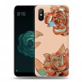 Дизайнерский силиконовый чехол для Xiaomi Mi A2 Цветочный арт-деко