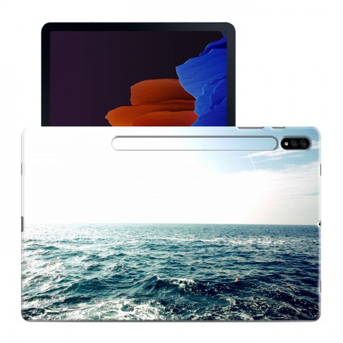 Дизайнерский силиконовый чехол для Samsung Galaxy Tab S7 Plus Волны