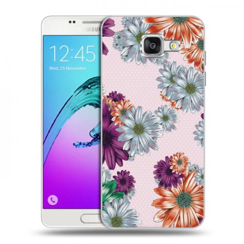 Дизайнерский силиконовый чехол для Samsung Galaxy A5 (2016) Цветочный арт-деко