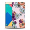 Дизайнерский силиконовый чехол для Samsung Galaxy A9 Цветочный арт-деко