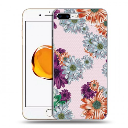 Дизайнерский силиконовый чехол для Iphone 7 Plus / 8 Plus Цветочный арт-деко