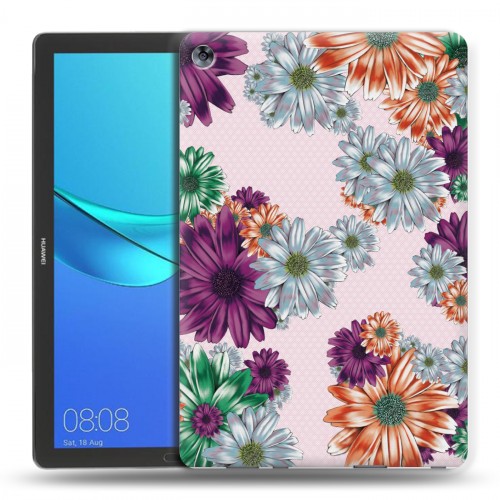 Дизайнерский силиконовый чехол для Huawei MediaPad M5 10.8 Цветочный арт-деко