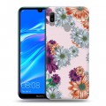 Дизайнерский пластиковый чехол для Huawei Y6 (2019) Цветочный арт-деко