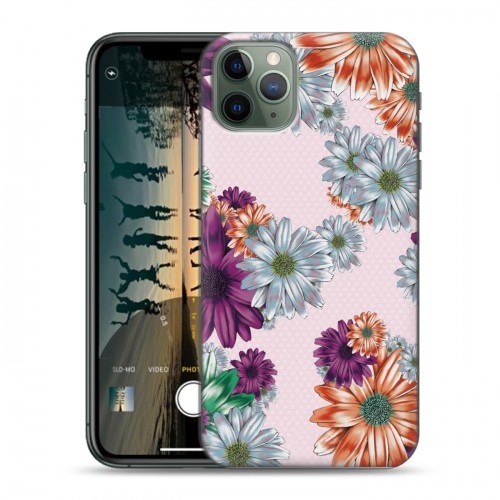 Дизайнерский пластиковый чехол для Iphone 11 Pro Max Цветочный арт-деко