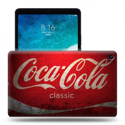 Дизайнерский силиконовый чехол для Xiaomi Mi Pad 4 Plus Coca-cola