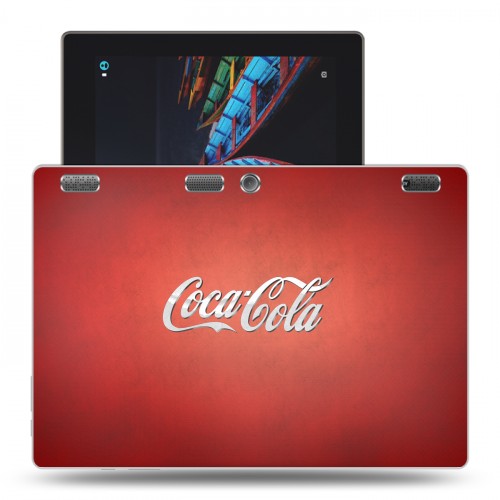Дизайнерский силиконовый чехол для Lenovo Tab 2 A10 Coca-cola