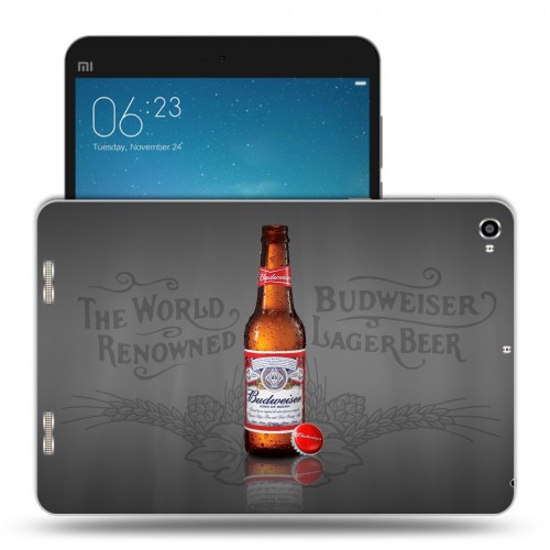 Дизайнерский силиконовый чехол для Xiaomi Mi Pad 2 Budweiser