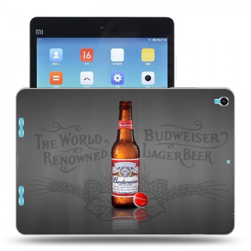 Дизайнерский силиконовый чехол для Xiaomi MiPad Budweiser