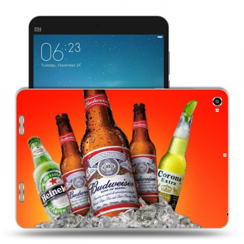 Дизайнерский силиконовый чехол для Xiaomi Mi Pad 2 Budweiser