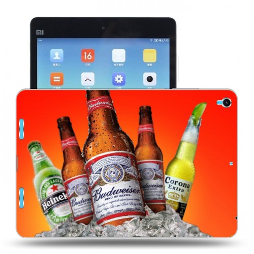 Дизайнерский силиконовый чехол для Xiaomi MiPad Budweiser