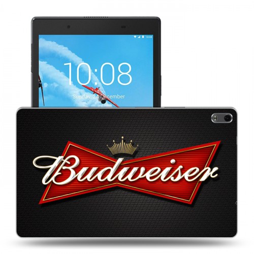 Дизайнерский силиконовый чехол для Lenovo Tab 4 8 Plus Budweiser