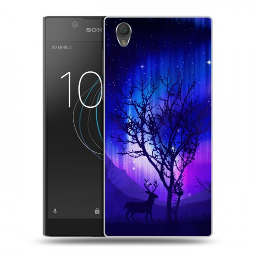 Дизайнерский пластиковый чехол для Sony Xperia L1 Северное сияние