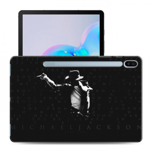 Дизайнерский силиконовый с усиленными углами чехол для Samsung Galaxy Tab S6 Майкл Джексон