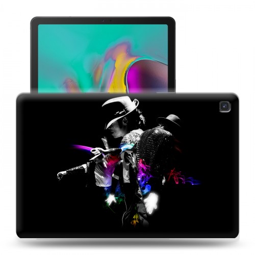 Дизайнерский силиконовый чехол для Samsung Galaxy Tab S5e Майкл Джексон