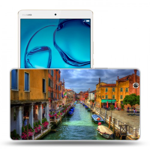 Дизайнерский силиконовый чехол для Huawei MediaPad M3 Венеция