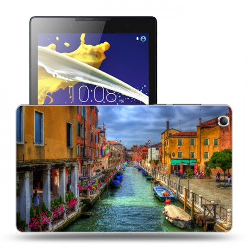 Дизайнерский силиконовый чехол для Lenovo Tab 2 A8 Венеция