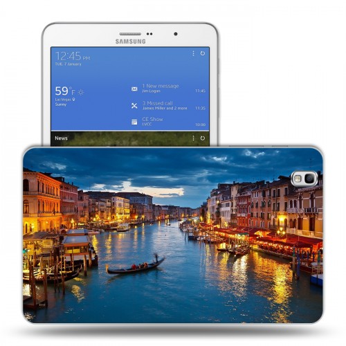 Дизайнерский силиконовый чехол для Samsung Galaxy Tab Pro 8.4 Венеция