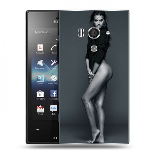 Дизайнерский пластиковый чехол для Sony Xperia acro S Ирина Шейк