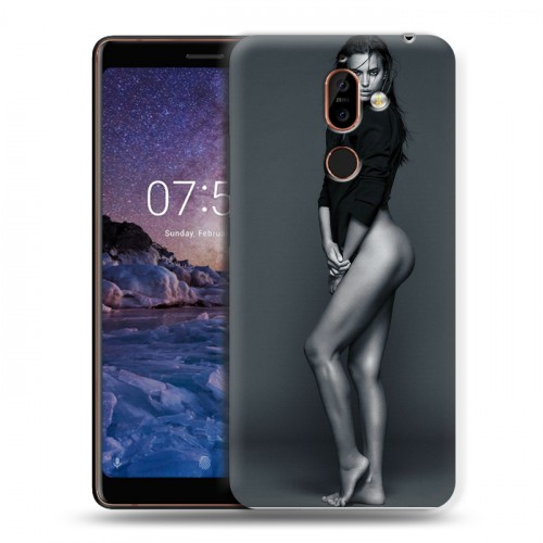 Дизайнерский пластиковый чехол для Nokia 7 Plus Ирина Шейк