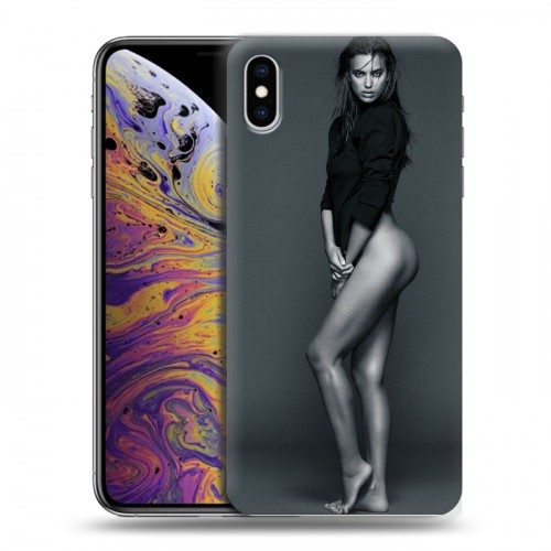 Дизайнерский силиконовый чехол для Iphone Xs Max Ирина Шейк