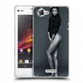 Дизайнерский пластиковый чехол для Sony Xperia L Ирина Шейк