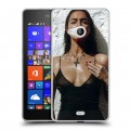 Дизайнерский пластиковый чехол для Microsoft Lumia 540 Ирина Шейк