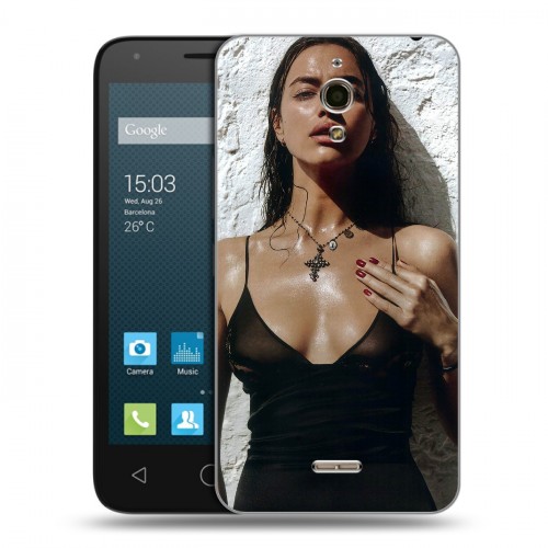 Дизайнерский силиконовый чехол для Alcatel One Touch Pixi 4 (6) Ирина Шейк