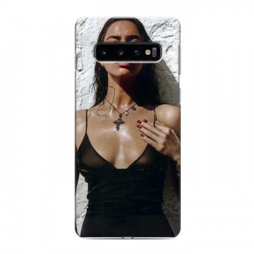 Дизайнерский силиконовый чехол для Samsung Galaxy S10 Ирина Шейк
